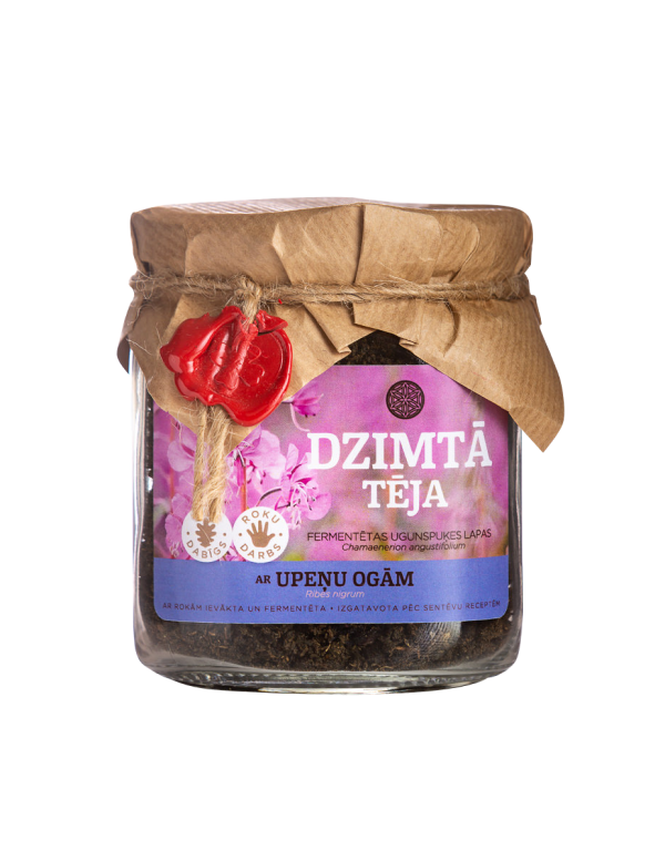 Native tea with dried blackcurrants